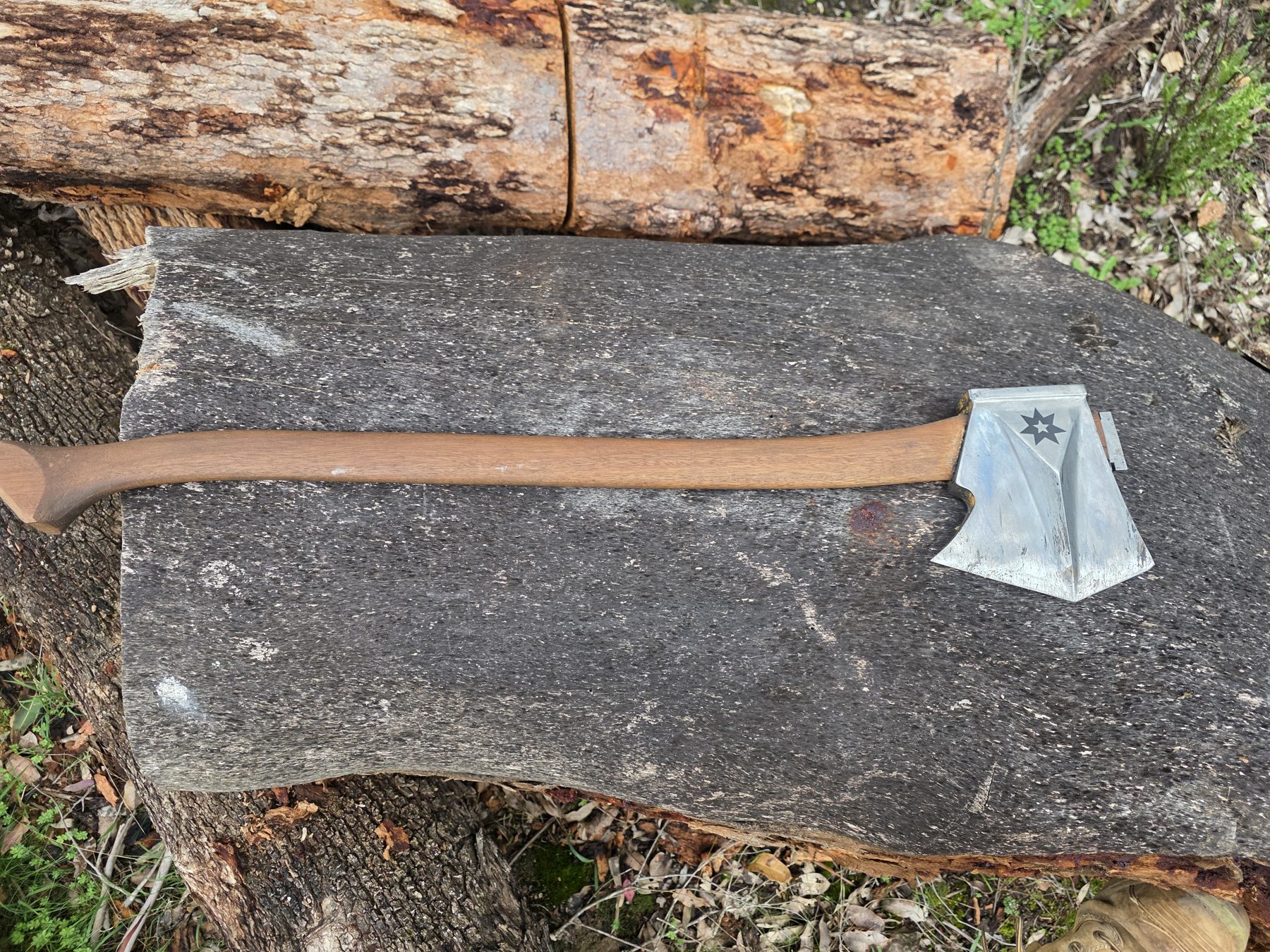 Delta EQ1 full length on a log